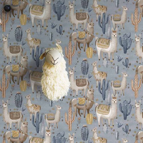 現代風壁紙 - MiniMe : ALPACA - Parato - 自然模様 / 動物柄 / 子供向け柄