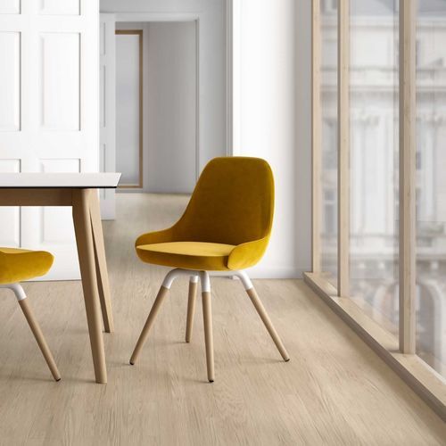 現代風チェア - NUBA L - Cancio - 屋内用 / 布製 / ブナの木製脚