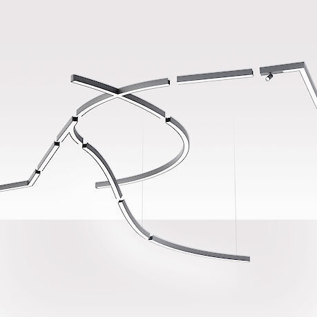 天井埋め込み式照明器具 - LIQUID LINE 60 A4 - Lightnet GmbH  - LED / 直線型 / カーブ状
