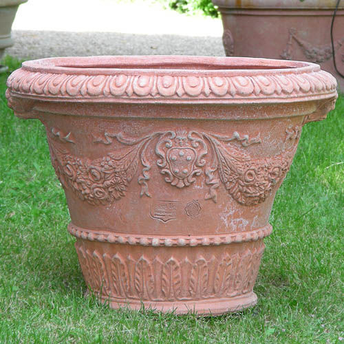 テラコッタ植木鉢 - MEDICI DECORATO - Terrecotte Poggi Ugo - 円錐