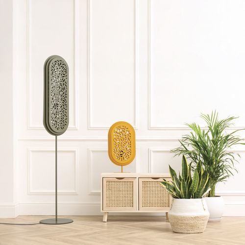 卓上ランプ - BAMBOO MM - FLAM ET LUCE LUMINAIRES - 金属製 / 木製 / 現代風