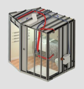 バスルーム用既成モジュール - CUBIK® STEEL - HYDRODISEÑO