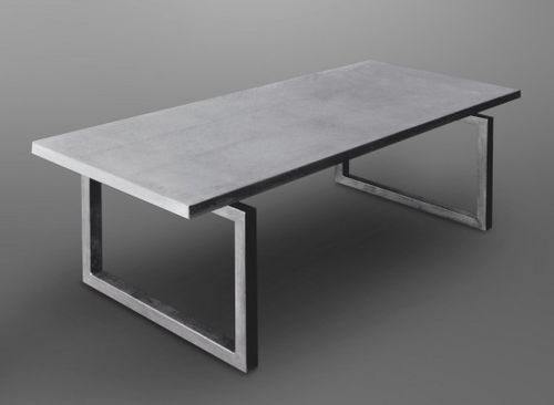 現代風ダイニングテーブル - ACCORD - Skulpturfabriken.se - 金属製 / コンクリート製 / 長方形