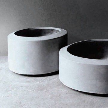 コンクリート製プランター - KOBBE - Skulpturfabriken.se - 円形 / 現代風 / 公共スぺース用