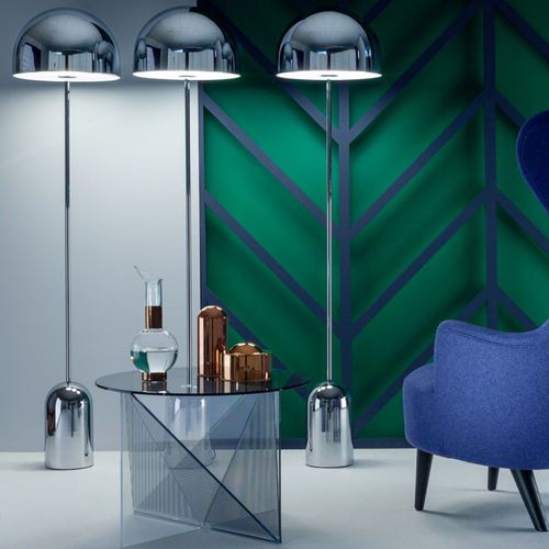 床置きランプ - BELL : BES01CH-FEUM1 - Tom Dixon - スチール製 / 現代風 / コード付き