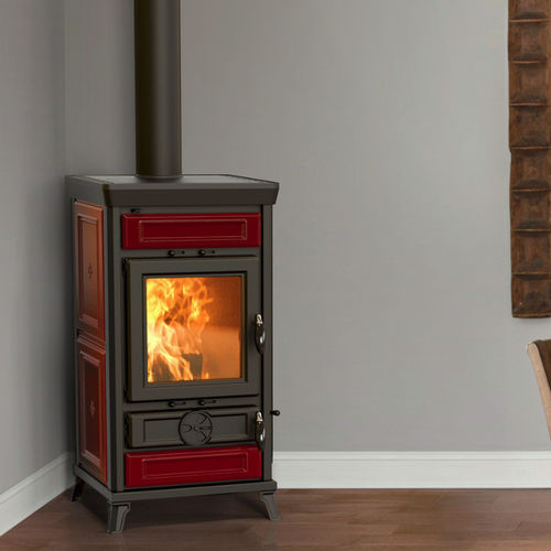薪ストーブ - Ilaria Evo Maiolica - THERMOROSSI - 10 kW...20 kW / 床置き / 現代風