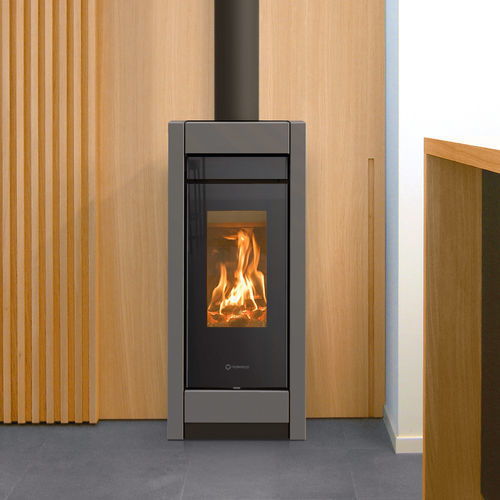 薪ストーブ - Essenza metalcolor - THERMOROSSI - 5 kW...10 kW / 10 kW...20 kW / 床置き