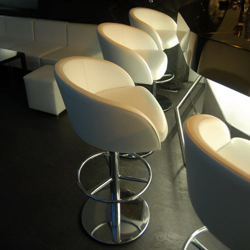 現代風バ－チェア - MISHA - KODRETA furniture, s.r.o. - 屋内用 / 金属製 / 革製