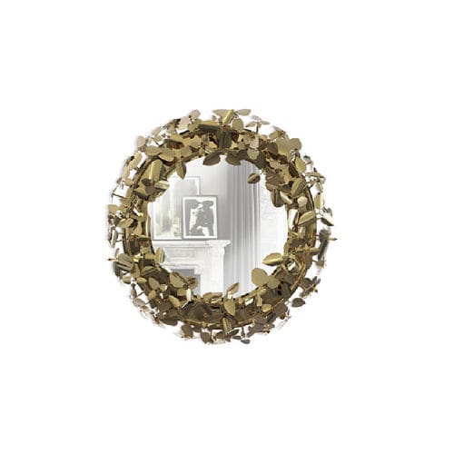 壁かけ式鏡 - MCQUEEN  - BRABBU DESIGN FORCES - 現代風 / 円形 / 真ちゅう製