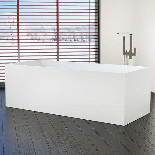 自立式浴槽 - BW-07 - Badeloft GmbH - ミネラル鋳造製 / 白色