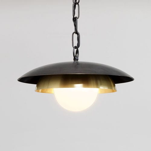 ペンダントランプ - CARAPACE - cto lighting - 金属製 / 乳色ガラス製 / 現代風