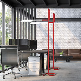 床置きランプ - 3F FILOLUCE - 3F Filippi S.p.A. - アルミニウム / ペイントスチール製 / PMMA