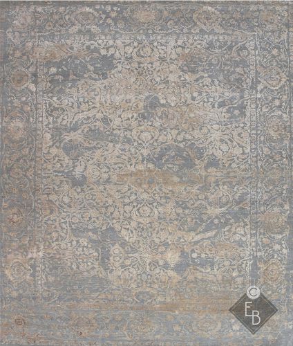 現代風絨毯 - JALEH GREY LILAC - Edition Bougainville - 柄付き / ウール製 / 絹