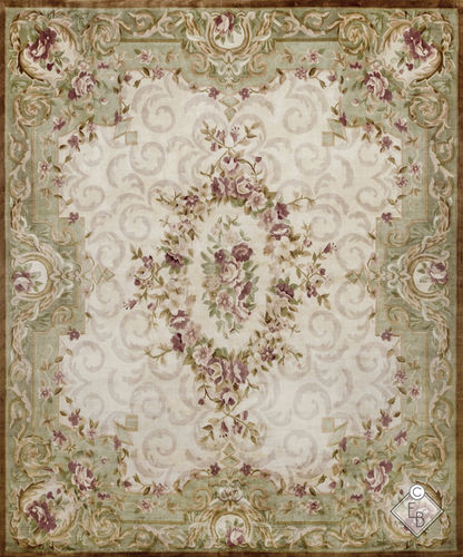 伝統的絨毯 - BAGATELLE STANDARD - Edition Bougainville - 花柄 / PET / ウール製