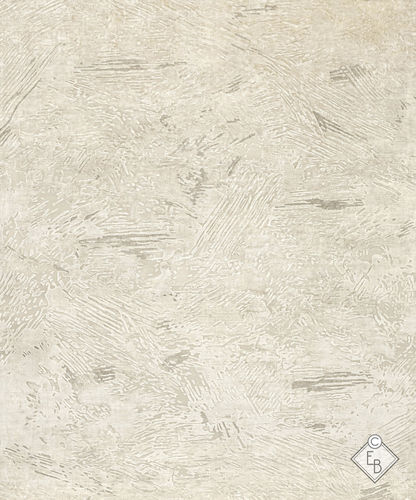 現代風絨毯 - IMPASTO BIANCA - Edition Bougainville - 柄付き / PET / ウール製