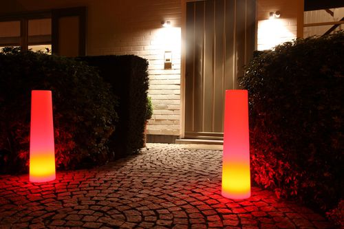現代風発光カラム - TUBE - Imagilights - ガラス製 / LED / 屋外用