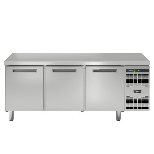 ステンレススチール製調理準備テーブル - 110908 - ZANUSSI PROFESSIONAL - 冷却 / 収納付き / 業務用