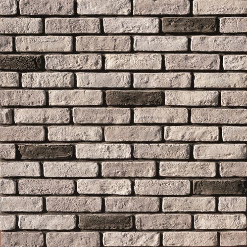 装飾レンガ壁装材 - MASTERBRICK WHITE GRAINED - Mathios SA - コンクリート製 / 外側 / 屋内