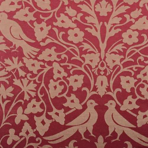 張り地 - SILK TRADITIONS : AUDUBON - DURALEE DESIGNER - 花柄 / リネン / 絹
