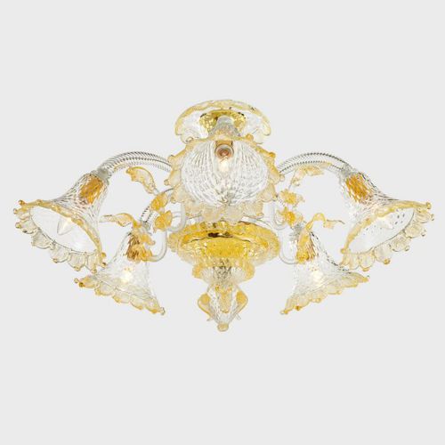 伝統的シーリングライト - GOLD APOLLO - Sogni di Cristallo - ムラノガラス製 / LED / ハンドメイド