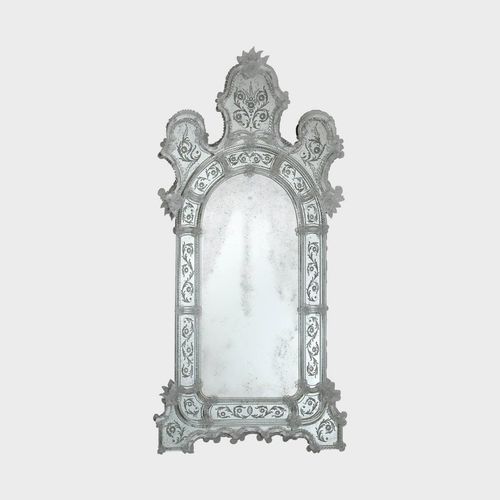 壁かけ式鏡 - CUPIDUS - Sogni di Cristallo - ベネチア様式 / 長方形 / ベネチアン ガラス