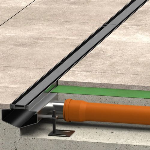 スロット排水路 - DOUBLE - fratelli malin srl - ステンレス網製 / プール用 / 中庭用