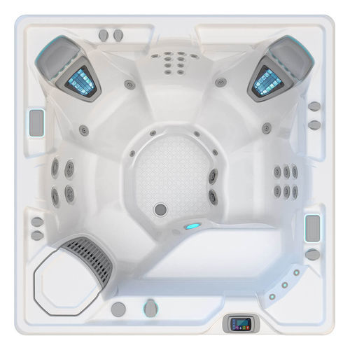 地上ジャグジー - VANGUARD™ - HotSpring® Spas - 正方形 / 6人用 / アクリル製