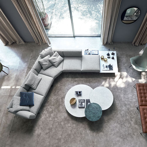 モジュール式ソファー - Avio - Knoll international - 現代風 / 布製 / 革製