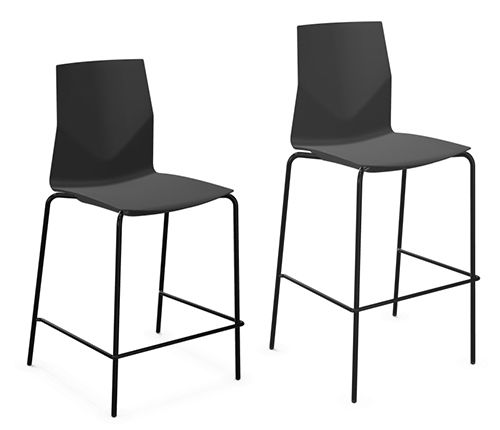 現代風バ－チェア - FOURCAST&reg;2 COUNTER/HIGH FOUR ECO - Four Design - 屋内用 / スチール製 / ポリプロピレン製
