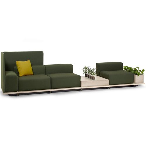 モジュール式ソファー - MEET - OFFECCT - 現代風 / 布製 / 革製