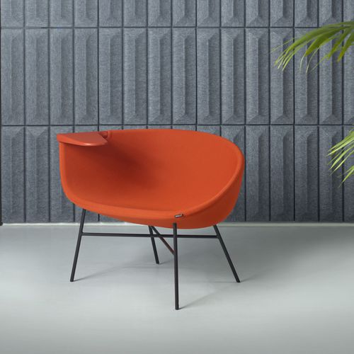 現代風チェア - MOMENT - OFFECCT - 屋内用 / 布製 / 革製