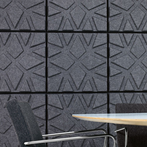 壁取り付け式吸音パネル - SOUNDWAVE® GEO - OFFECCT - フェルト製 / 四角形 / 色付き