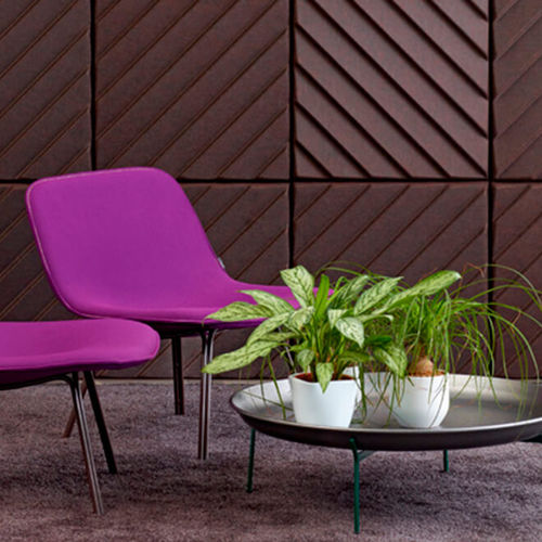 壁取り付け式吸音パネル - SOUNDWAVE® STRIPES - OFFECCT - ポリエステル繊維 / 四角形 / 色付き