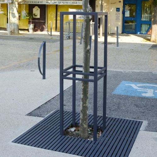 スチール製街路樹周回ベンチ - TIBY & VISION - univers & cité | mobilier urbain