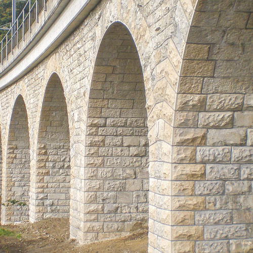 石灰岩製壁装材 - DIETFURTER GALA ROCKFACE  - Franken-Schotter GmbH & Co. KG - 外側 / テクスチャード仕上げ