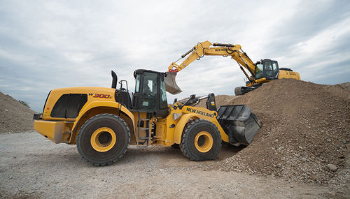 タイヤ式ローダー - W300C - New Holland Construction - Tier 4 - intermediate / ディーゼル / 工事現場用