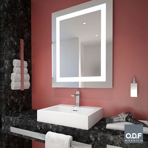 壁かけ式バスルーム用鏡 - 7135 01 01 - ODF Paris - ホテル用 / 現代風 / 長方形