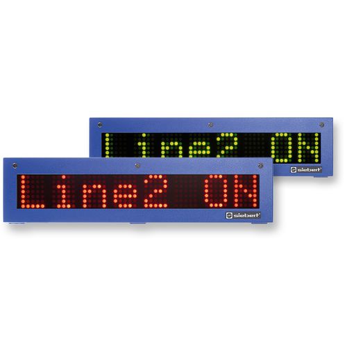 壁取り付け式ディスプレイパネル - SX302 - Siebert Industrieelektronik GmbH - 屋内用 / LED / デジタル