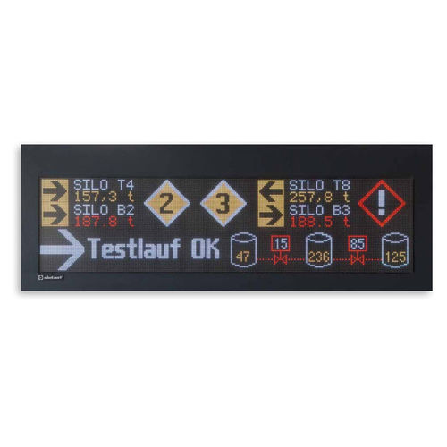 壁取り付け式ディスプレイパネル - XC55 - Siebert Industrieelektronik GmbH - 屋外用 / LED / ステンレス製