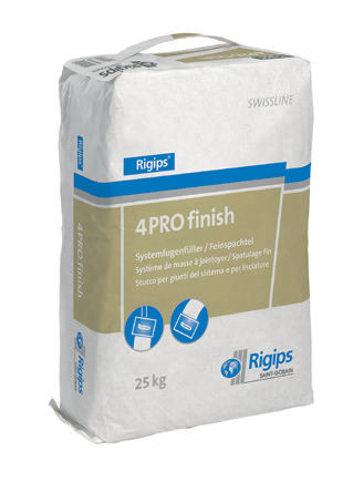 ポインティング塗料 - SWISSLINE : 4PRO FINISH - Saint Gobain Rigips - 間仕切壁用 / 石膏