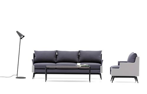 現代風ソファー - GILDA - Burotime Office Furniture - 布製 / 革製 / 茶色