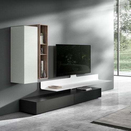 現代風テレビキャビネット - AIR - Spectral Audio Möbel GmbH - ローボード / モジュール式 / 埋込照明付き