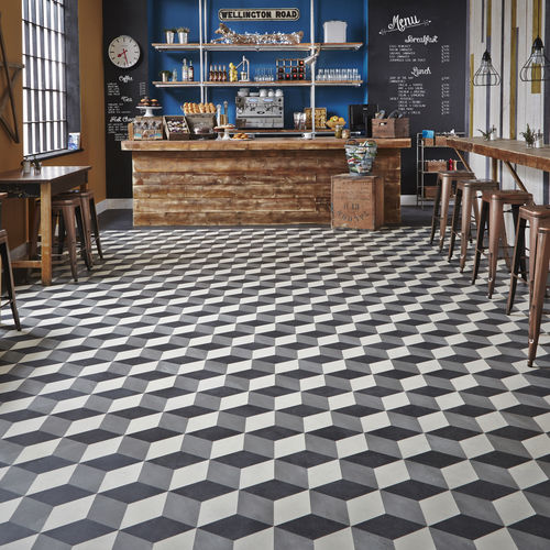 PVC床材 - Cubes SP111 SP213 SP114 - Designflooring - テクスチャード仕上げ / 石材調 / 高耐久性