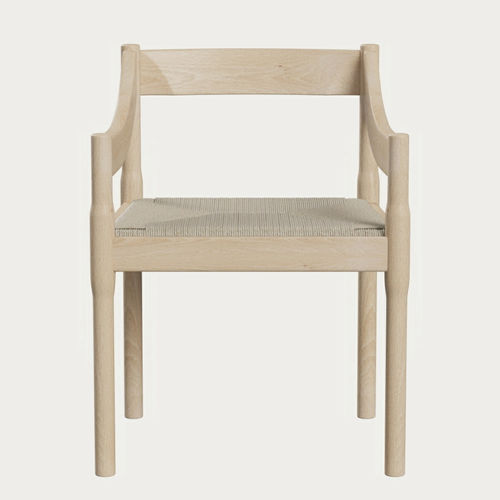 現代風チェア - CARIMATE™ - Fritz Hansen - 屋内用 / ロープ / ブナの木製脚