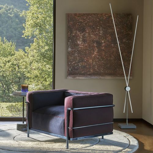 現代風アームチェア - LC3 KITON - Cassina - 布製 / 金属製 / 取り外しできるクッション付き