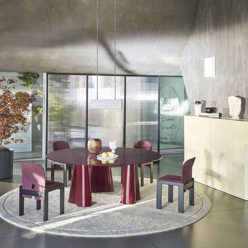 現代風ダイニングテーブル - TREFLO - Cassina - 金属製 / 金属脚 / 円形