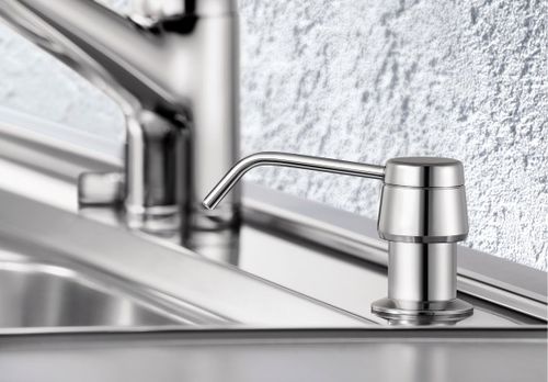家庭用ソープサーバー - BLANCO GmbH + Co KG - 独立型 / クロム / 手動式