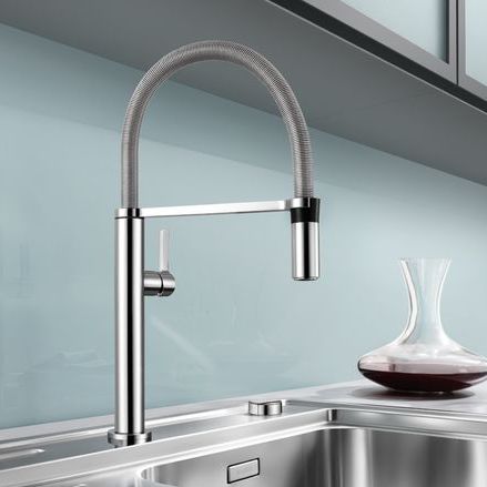 カウンタートップ混合水栓 - CULINA-S MINI - BLANCO GmbH + Co KG - クロムメッキ金属 / キッチン用 / 穴1つ