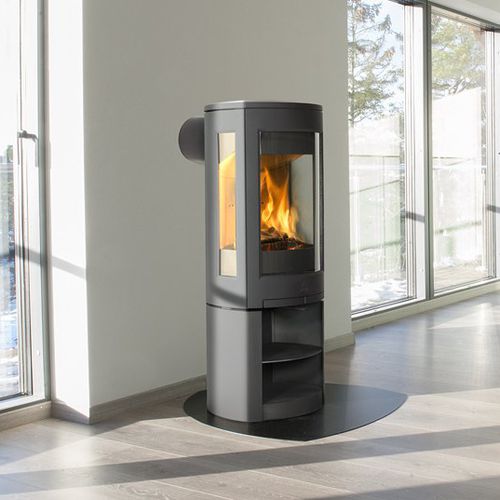薪ストーブ - F 370 SERIES - Jøtul - 5 kW...10 kW / 3面タイプ / 現代風