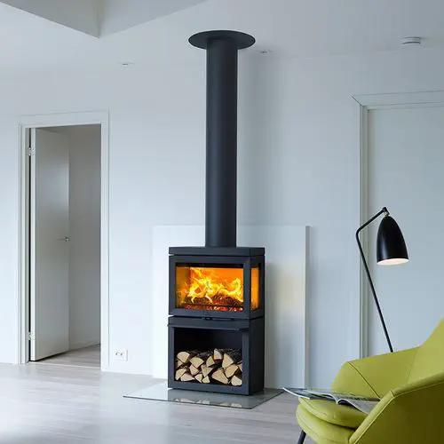 薪ストーブ - F 520 SERIES - Jøtul - 5 kW10 kW / 3面タイプ / 現代風